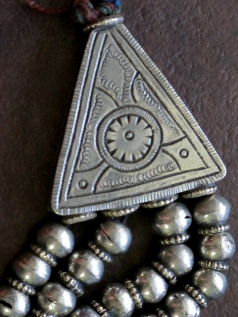 Large Old Kashmiri Tribal Jewelry Necklace