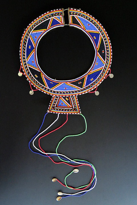 Large Maasai Tribal Jewelry Wedding Necklace from Kenya Africa