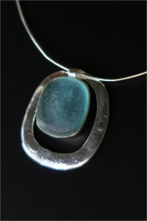 Asymmetrical Roman Glass Necklace Asymmetrical Necklace