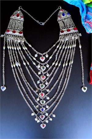 Vintage Chanda Haar Necklace from Kashmir Kashmiri Tribal Necklace