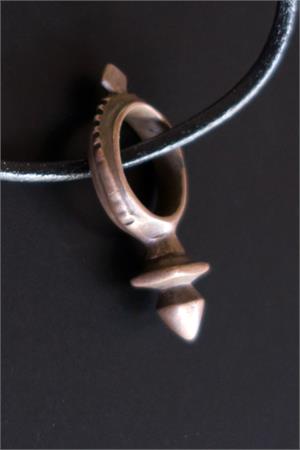 African Tuareg Men's Fertility Amulet Necklace Tuareg Amulet Pendant