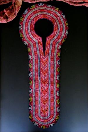 Vintage Turkmen embroidered dress collar Turkoman embroidery