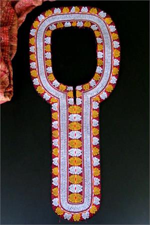 Vintage Turkmen embroidered dress collar Vintage Turkmen collar