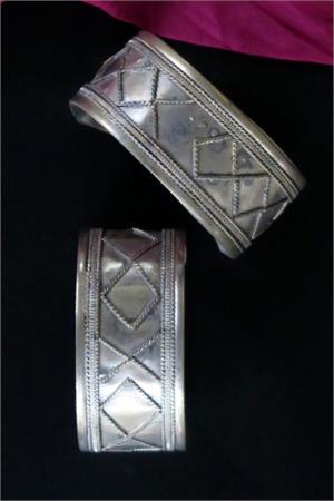 Vintage Afghan jewelry Kuchi cuff bracelets Vintage Afghan Kuchi cuffs