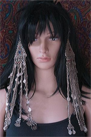 Vintage Afghan Kuchi tribal jewelry hair pendants Old tribal jewelry hair pendants