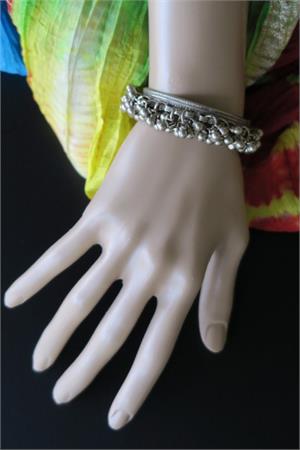Vintage Kuchi Bell Jangle Cuff Bracelet Kuchi bracelet on manikin
